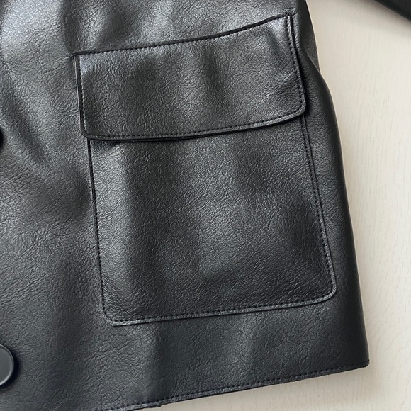 Mango Sabina Faux Leather Jacket (Size XS) NWT - Picture 7 of 11